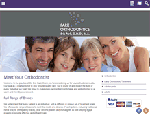 Tablet Screenshot of drparkortho.com